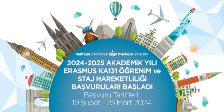 2024-2025 AKADEMİK YILI ERASMUS KA131 ÖĞRENİM ve STAJ HAREKETLİLİĞİ BAŞVURULARI BAŞLADI. (2023 Projesi)